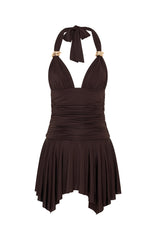 Use Somebody Mini Dress Chocolate