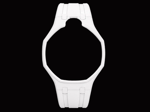 White — Rubber Strap — Lépine