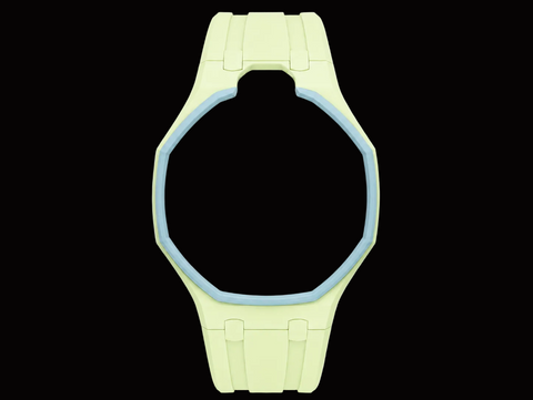 Lime Green — Rubber Strap — Lépine